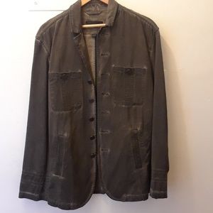 John varvatos  jacket green.